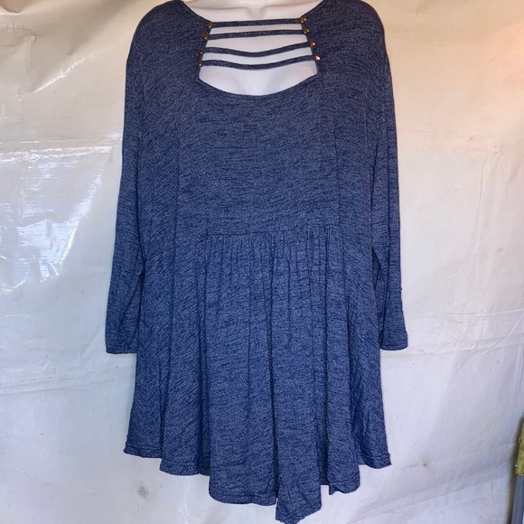 Rosegal 4X Ladder Cut Out Blue Top NWT - Picture 1 of 8